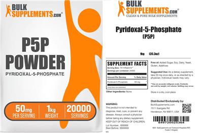 P5P Powder 50 mg label