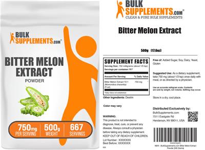 Bitter Melon Extract Powder 750 mg label