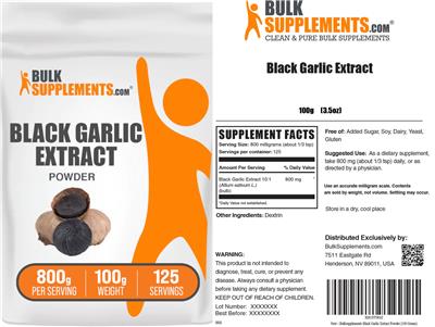 Black Garlic Extract Powder 800 g label