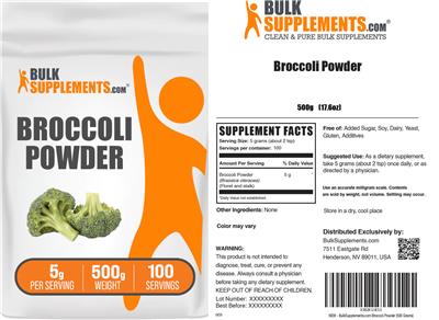 Broccoli Powder 5 g label