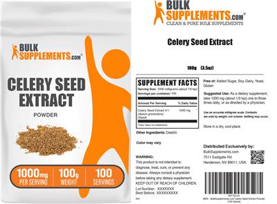 Celery Seed Extract label