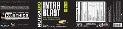 Intra Blast Sweet Tea label