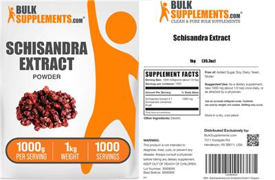 Schisandra Extract Powder 1000 g label