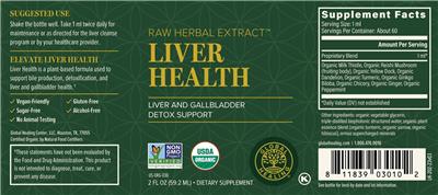 Liver Health label