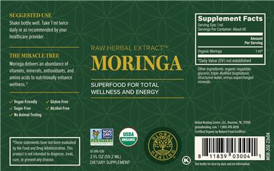 Moringa label