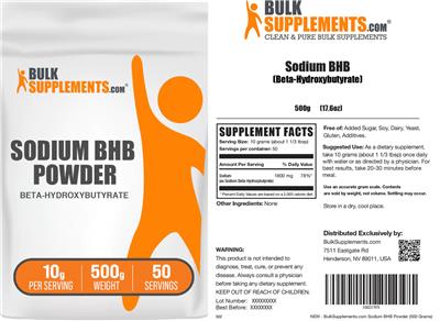 Sodium BHB Powder 10 g label