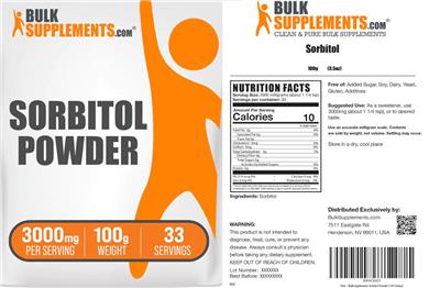 Sorbitol label