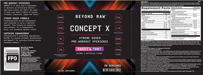 Concept X Sweet & Tart label