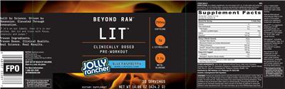LIT Jolly Rancher Blue Raspberry label