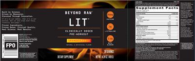 LIT Orange Mango label