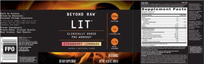 LIT Strawberry Lemonade label