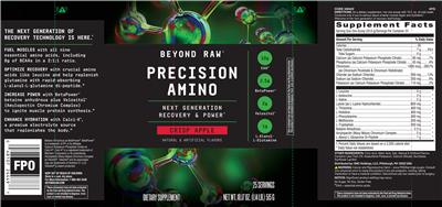 Precision Amino Crisp Apple label