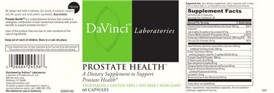 Prostate Health label