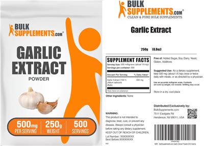 Garlic Extract label