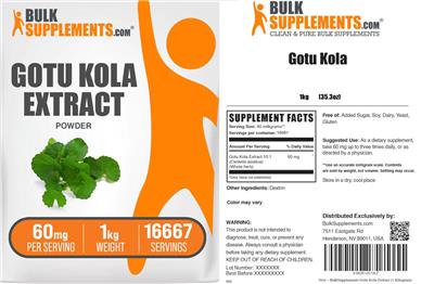 Gotu Kola label