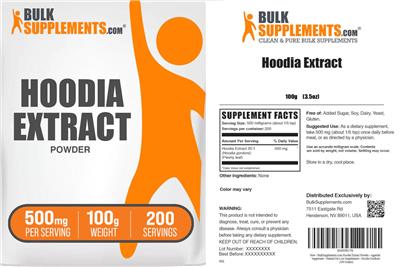 Hoodia Extract label