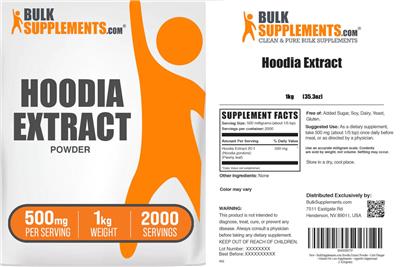 Hoodia Extract label