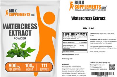 Watercress Extract Powder 900 mg label