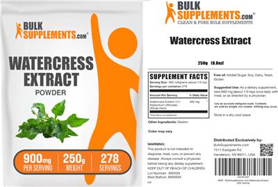Watercress Extract Powder 900 mg label