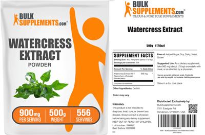 Watercress Extract Powder 900 mg label