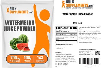 Watermelon Juice Powder 700 mg label