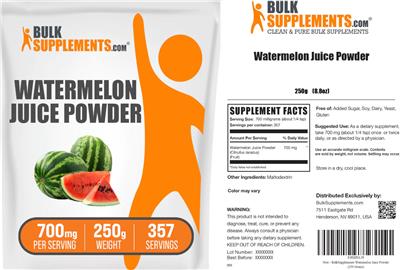 Watermelon Juice Powder 700 mg label