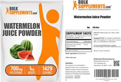 Watermelon Juice Powder 700 mg label