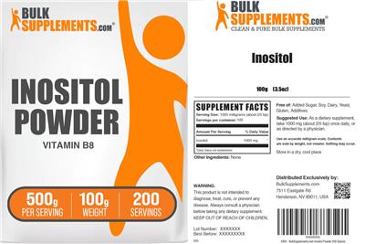 Inositol Powder 500 g label