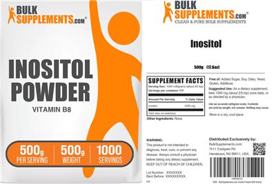 Inositol Powder 500 g label