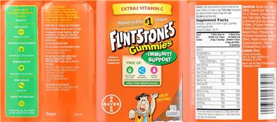 Flintstones Gummies + Immunity Support label