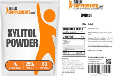 Xylitol Powder 4 g label