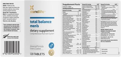 Total Balance Men's label