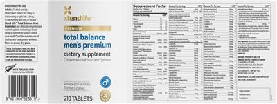 Total Balance Men's Premium label