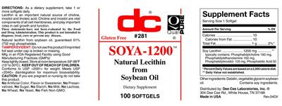 Soya-1200 label
