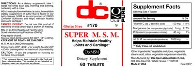 Super M.S.M. label