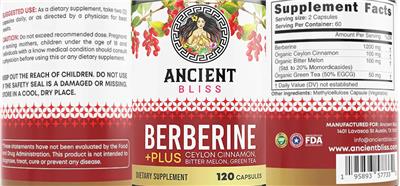 Berberine +Plus label