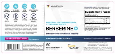 Berberine+ label
