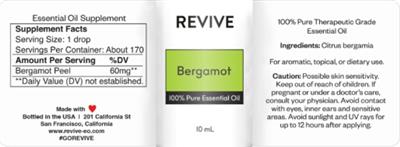 Bergamot label