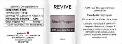 Black Pepper label