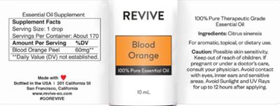Blood Orange label