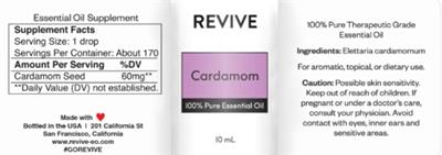 Cardamom label