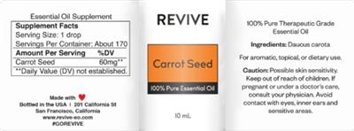 Carrot Seed label