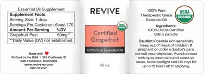 Certified Grapefruit label