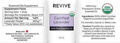 Certified Lavender label