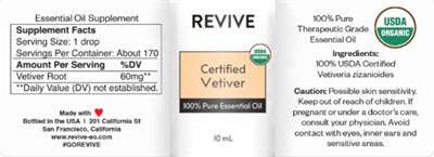 Certified Vetiver label
