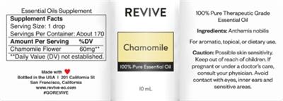 Chamomile label