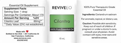 Cilantro label