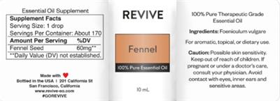 Fennel label
