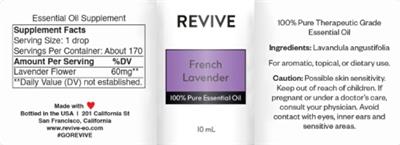 French Lavender label