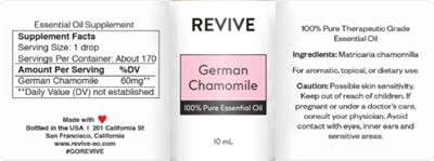 German Chamomile label